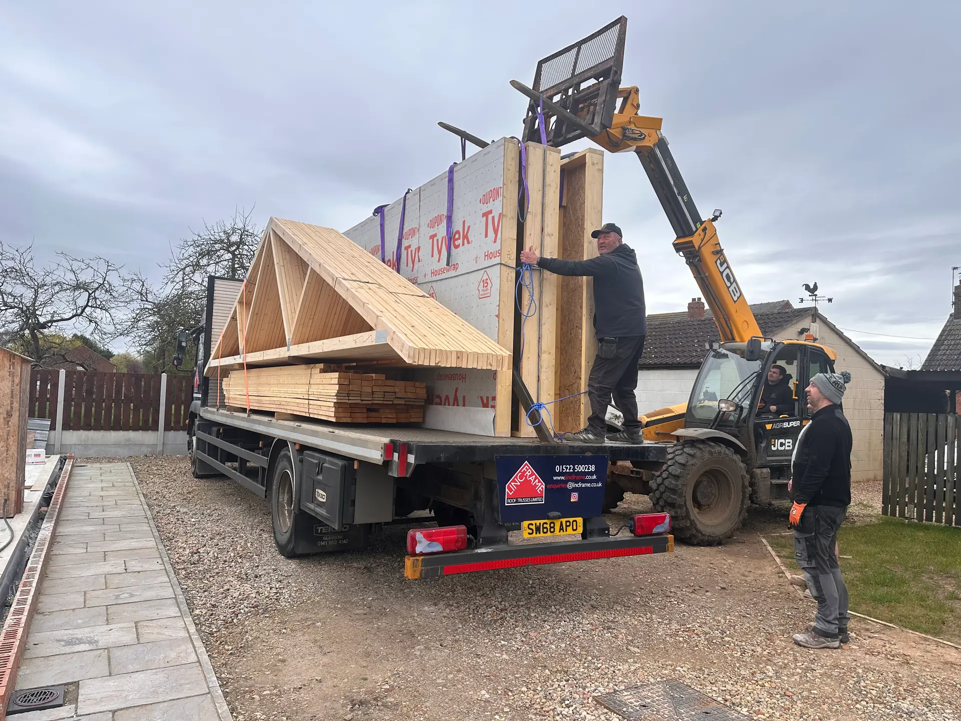 Timber frame delivery